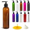 Amber: Royal Massage Empty Massage Oil Bottle With Pump, 8 Ounce, Amber view 1