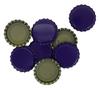 100 Purple Bottle Caps w/Oxygen Barrier Liner (Pry-Off) view 1
