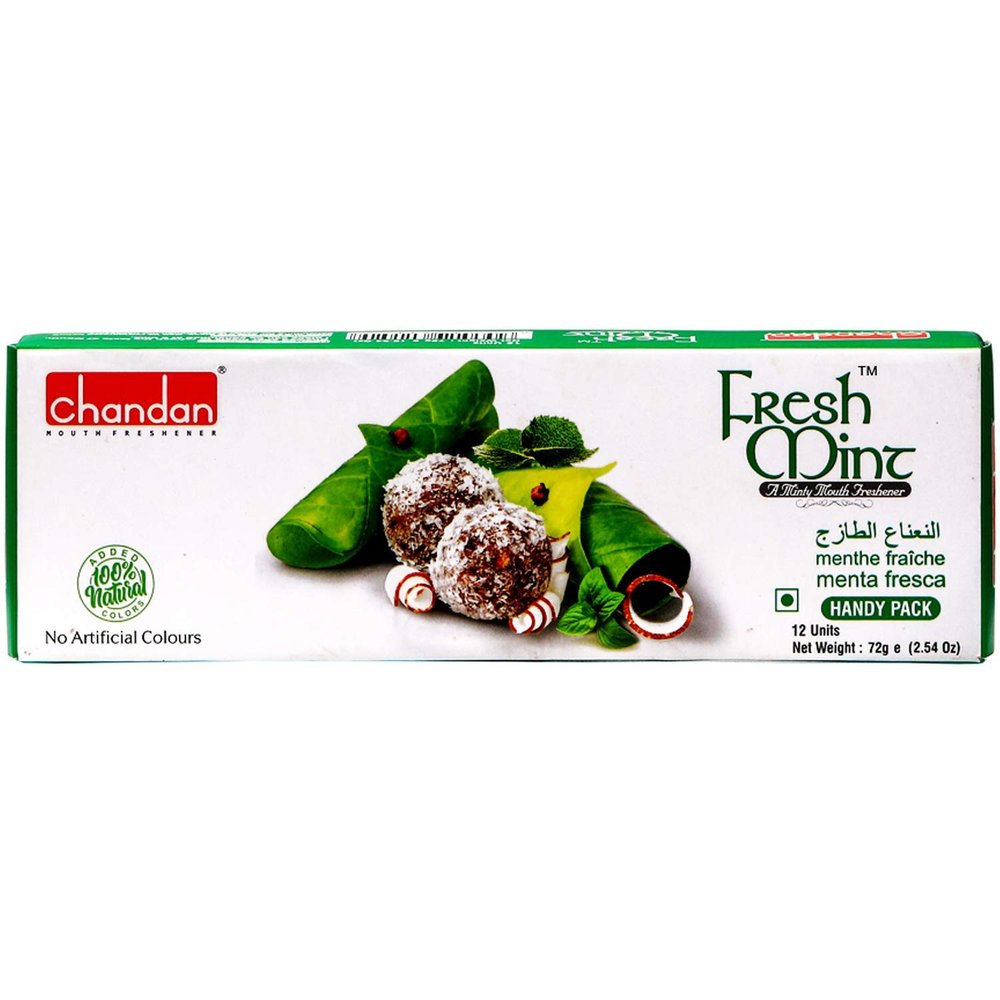 Chandan Mouth Freshener Fresh Mint Paan, 2.54 oz / 72 g
