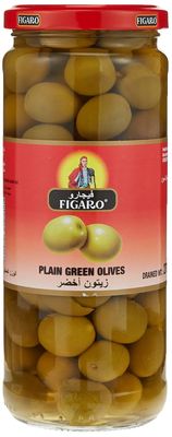 Figaro Green Plain Olives, 15.87 oz  450 g