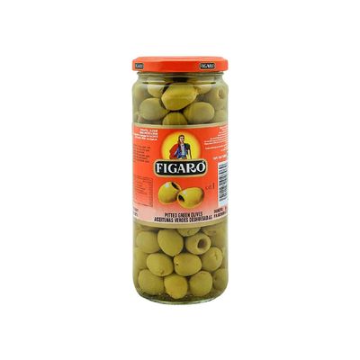 Figaro Pittedgreen Olives, 450g