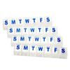 Chef Craft 42015 Jumbo Pill Organizer, Clear, 4-Pack view 1