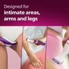 Philips Body Trimmer For Women,Skin Safe With Rounded Tips,2In1 Trim Or Shave,Hair Removal For Intimate Areas,Arms,Legs & Body,No Skin Irritation,Travel Friendly I2 Year Warranty-BRT383/15,Multicolor view 4