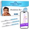 Easy@Home Ovulation Test Kit: 100 Pack LH Strips for Women Planning Pregnancy - Precise & Quick 5-Minute LH Detection - Convenient Home Testing with Fertility Tracker Premom App Support view 1