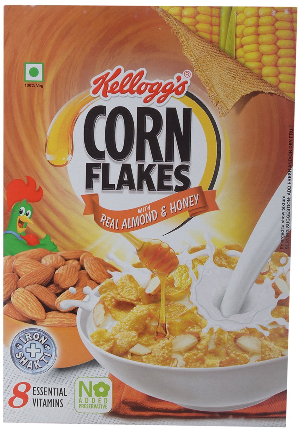 Kellogg's Corn Flakes with Real Almond and Honey, 130g