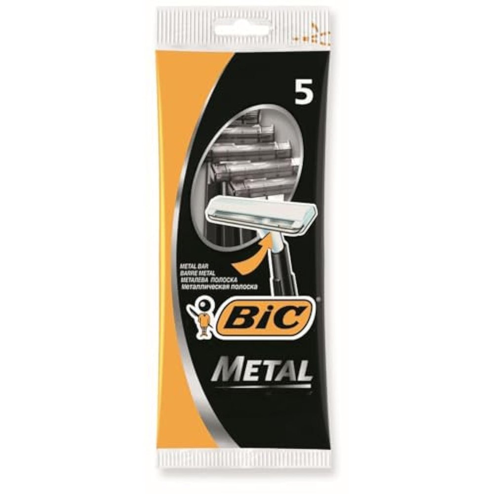 Bic Single Metal Shaver - Pack of 5