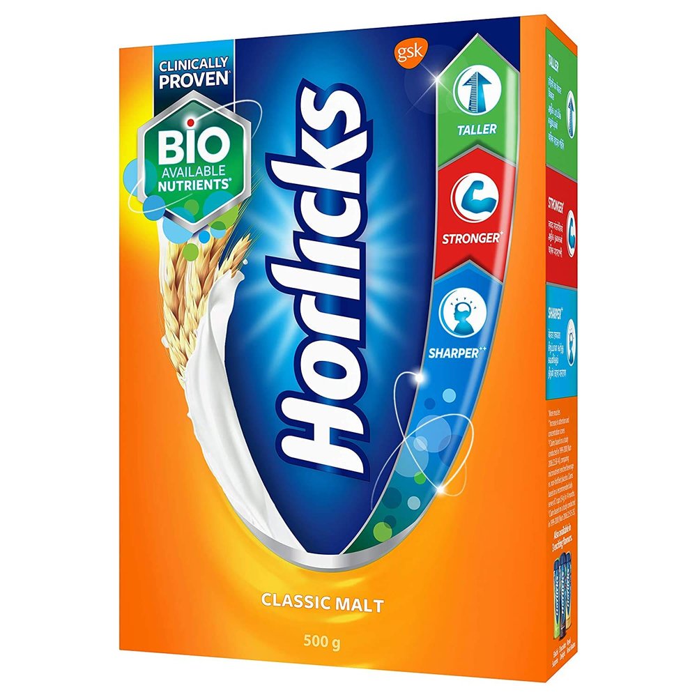 Horlicks - Classic Malt (Refill), 500g Carton