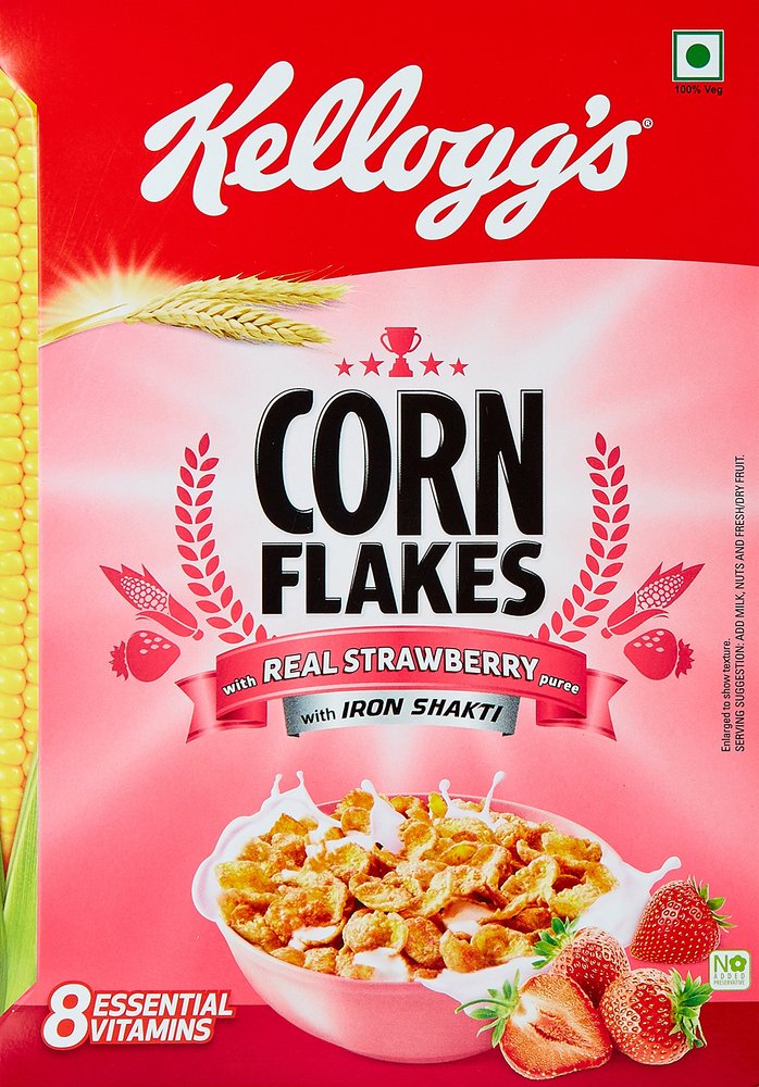 Kellogg's Corn Flakes, Strawberry, 275g