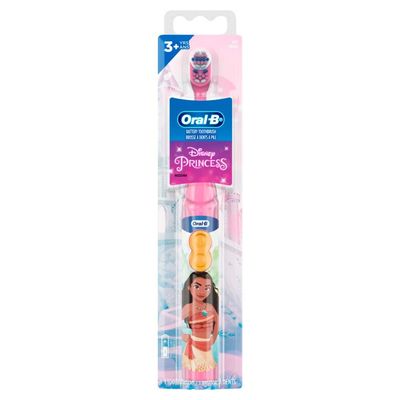 Oral-B , Kids, Battery Automatic Toothbrush, Soft, Disney Princess, 1 Toothbrush, 1 count,Assorted
