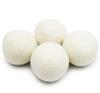 EcoJeannie (WB0004 - 4 Pack) Wool Dryer Balls - New and Improved XL Eco-Friendly Natural Unscented Fabric Softener Static Guard - Handmade in Nepal with 100% natural New Zealand premium wool from surface to core. view 1