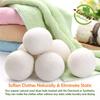 EcoJeannie (WB0004 - 4 Pack) Wool Dryer Balls - New and Improved XL Eco-Friendly Natural Unscented Fabric Softener Static Guard - Handmade in Nepal with 100% natural New Zealand premium wool from surface to core. view 2