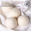 EcoJeannie (WB0004 - 4 Pack) Wool Dryer Balls - New and Improved XL Eco-Friendly Natural Unscented Fabric Softener Static Guard - Handmade in Nepal with 100% natural New Zealand premium wool from surface to core. view 3