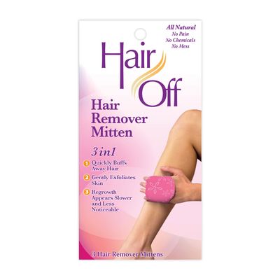 Hair Off Hair Remover Mitten 3-N-1