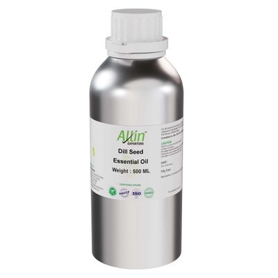 Allin Exporters Dill Seed Essential Oil with Fresh Grassy Smell Pure, Natural & Undiluted Therapeutic Grade for Aromatherapy & Skincare (500ml)