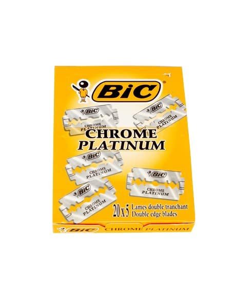BIC Chrome Platinum Blades - 20 Count (Pack of 5)