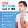 3x3 Gel Pack Reusable Hot or Cold Boo boo Ice Packs for First Aid by IceWraps (6 Pack, Blue) view 2