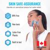 3x3 Gel Pack Reusable Hot or Cold Boo boo Ice Packs for First Aid by IceWraps (6 Pack, Blue) view 3