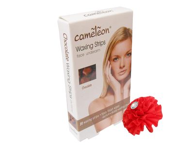 Cameleon Waxing Strips Face Underarm Variant Flavour (Chocolate)