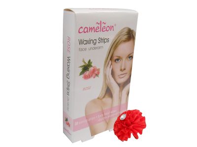 Cameleon Waxing Strips Face Underarm Variant Flavour (Rose)