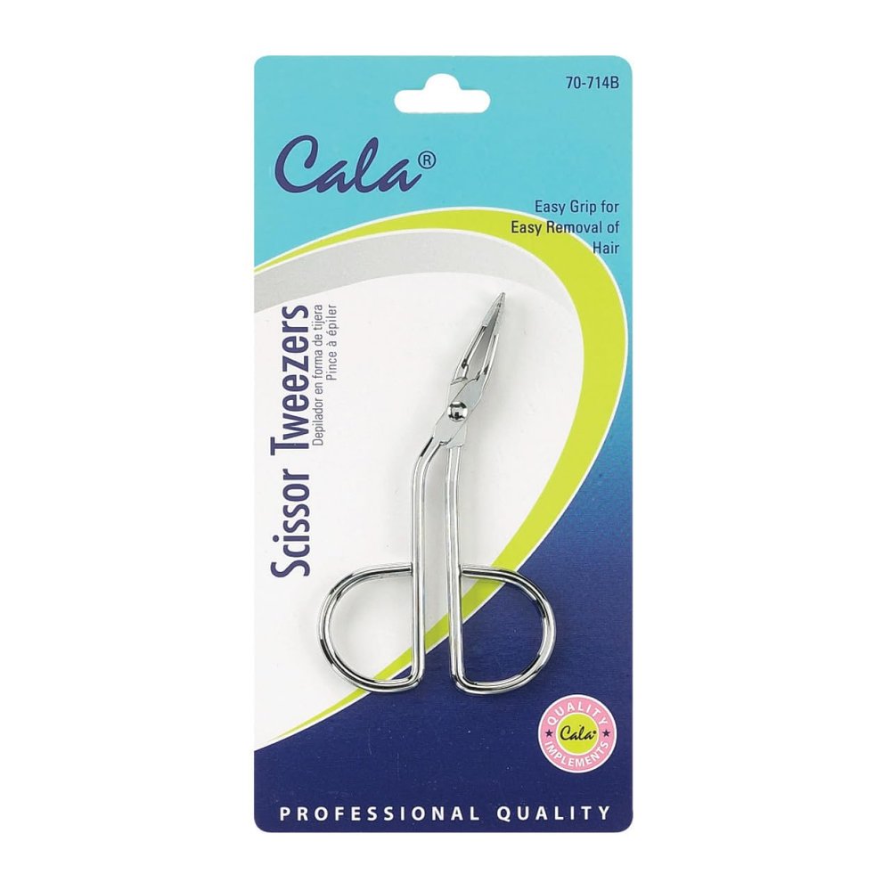 Cala Scissor Expert Tweezers, Stainless Steel by Cala