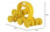 Aarogya Mandir Multiplex Magnetic Ring Wheel Massager (Yellow) view 3