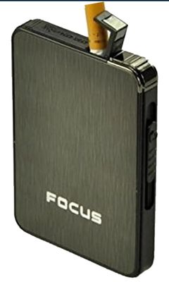 STAR MAGIC Automatic Cigarette Case With Refillable Lighter