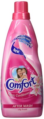 Comfort After Wash Lily Fresh Fabric Conditioner (Fabric Softener) - For Softness, Shine And Long Lasting Freshness, 860 ml