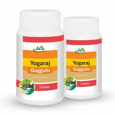 Jain Yograj Guggulu - 80 Count (Pack of 2)