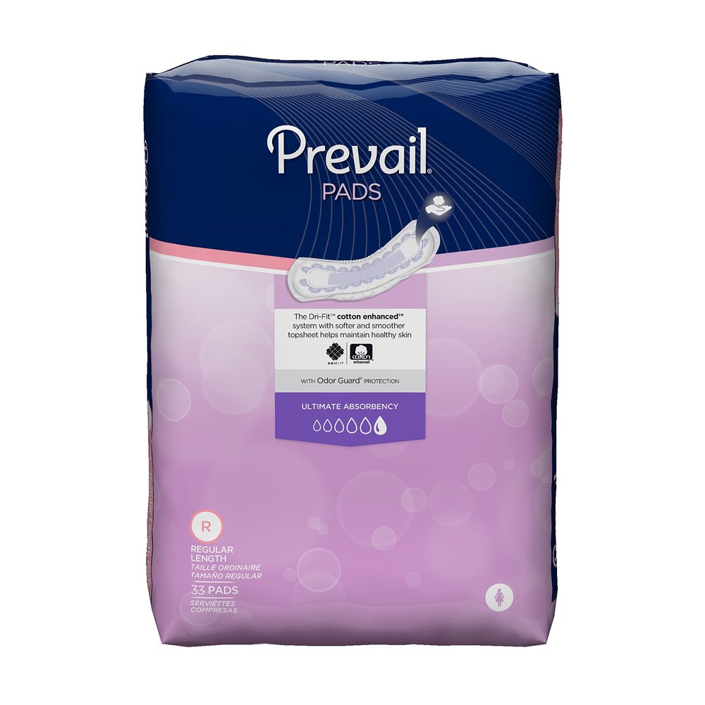 KosmoCare Prevail Bladder Control Pads -Ultimate Absorbency(For Women)-33 Count(For Unexpected Leaks And Light Incontinence)