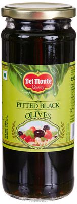 Del Monte Black Pitted Olives, 450g