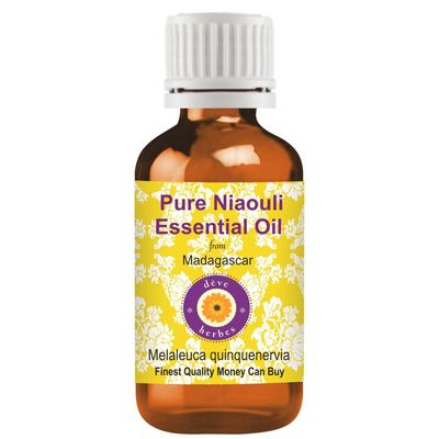 Deve Herbes Niaouli Essential Oil (Melaleuca quinquenervia) Pure | Non-Sticky | Non-greasy | Lightweight | Men & Women | All Skin Types | Steam Distilled 30ml