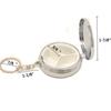 yueton Pack of 2 Pillbox Keychain,key Chain Pill Case Container, Portable Keyring Round Pill Box/storage Box view 2