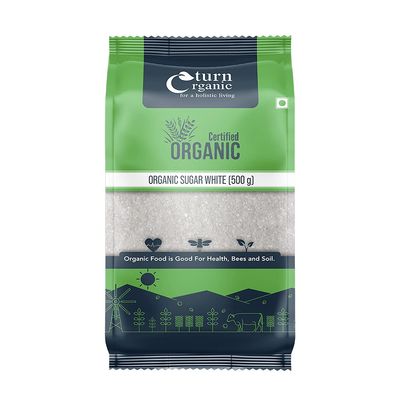 Turn Organic White Sugar 500gm - Organic Sugar (Pack Of 3)