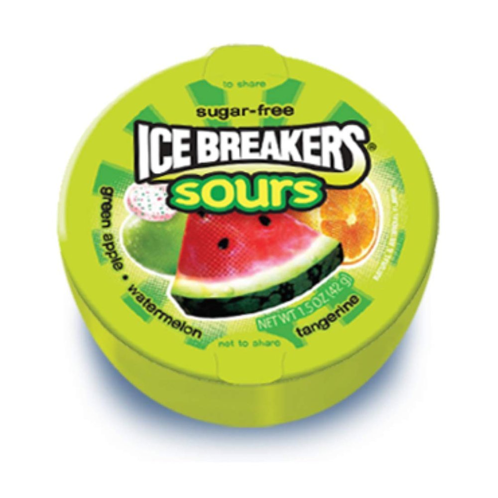 Ice Breakers Mix Fruits Sours Mouth Freshner 42 Grams