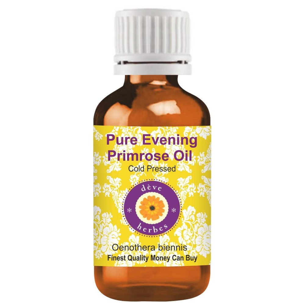 Deve Herbes Pure Evening Primrose Oil (Oenothera biennis) | Cold Pressed | Natural | Undiluted | For Diluting Essential Oils | For Skin & Massage | Men & Women | 30ml