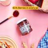 The Gourmet Jar Raspberry Strawberry Preserve 230 g| 100% Natural, No Preservatives, No Artificial Colors, No Artificial Flavouring Agents| No Refined Sugar| Raspberry Strawberry Jam| Perfect for Pancakes, Crepes, Waffles & Toasts| Pack of 1 view 3