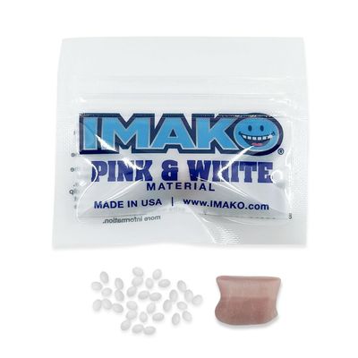 Imako Cosmetic Teeth Extras (Pink and White Fitting Material)