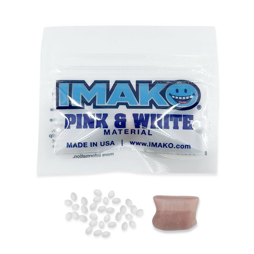 Imako Cosmetic Teeth Extras (Pink and White Fitting Material)
