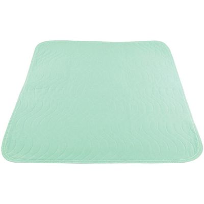 NRS Healthcare Washable & Reusable Absorption Pad for Bed | Incontinence Protection for Bed | Waterproof Backing | No Diaper Rash (Blue) (With Wings (36" x 36", 3L))