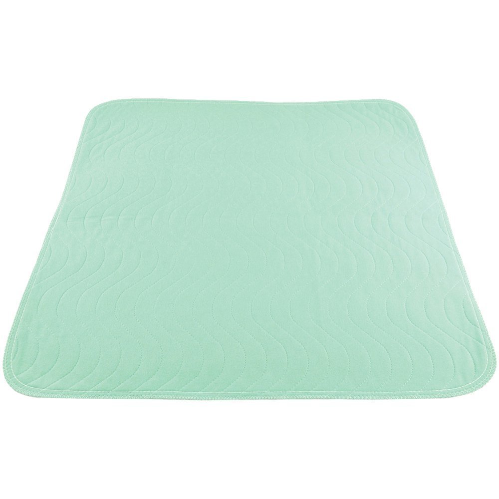 NRS Healthcare Washable & Reusable Absorption Pad for Bed | Incontinence Protection for Bed | Waterproof Backing | No Diaper Rash (Blue) (With Wings (36" x 36", 3L))