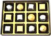 ZOROY Luxury Chocolate Delite Assorted Milk & Dark Luxury Gold Gift Box Pack Of 12 Chocolates For Celebration Corporate Diwali Birthday Festive view 3