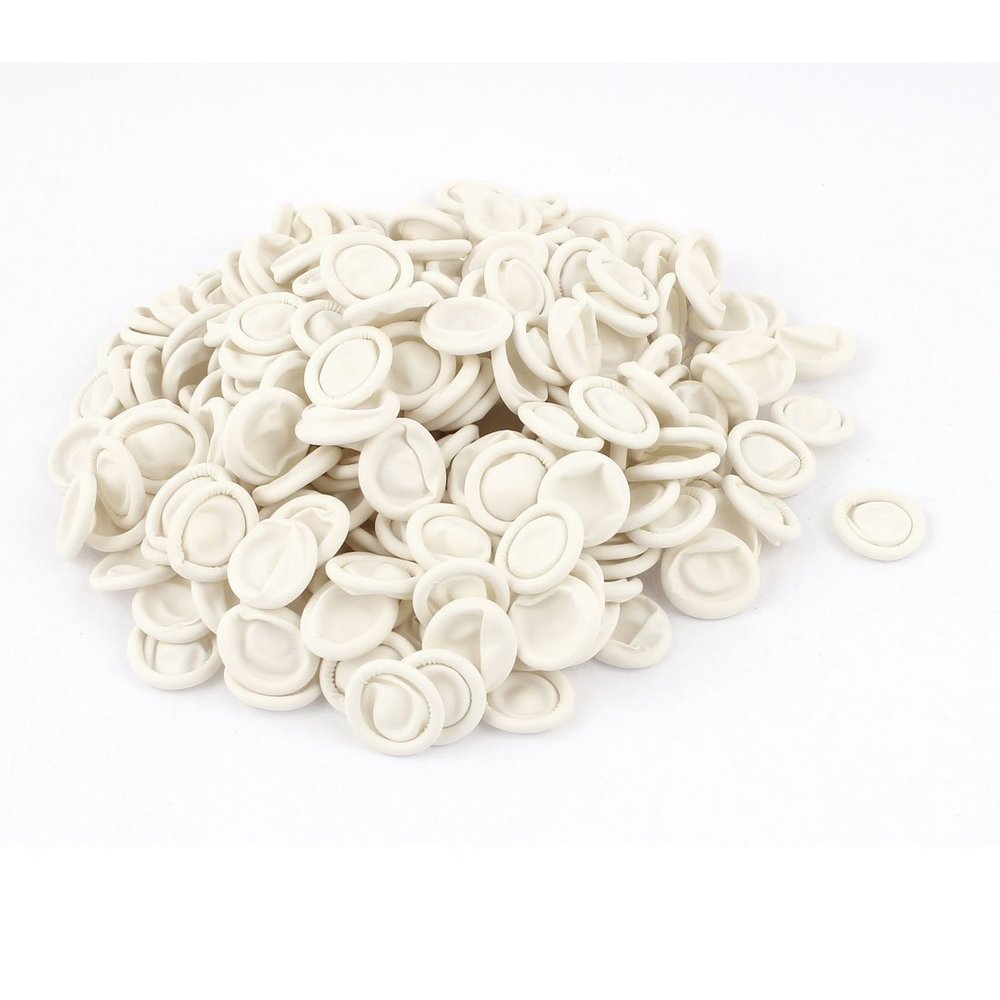 Anti Static Disposable Latex Finger Cots Tips Covers 268pcs White