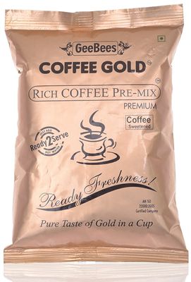 GeeBees Coffee Gold Instant Premix Coffee Sweetened, 500 g