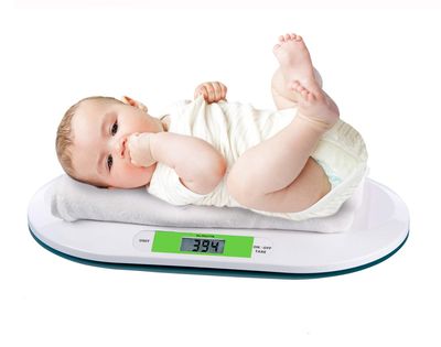 PAXMAX Electronic Digital Baby Infant Pet Bathroom Weighing Scale- 20 Kgs, White