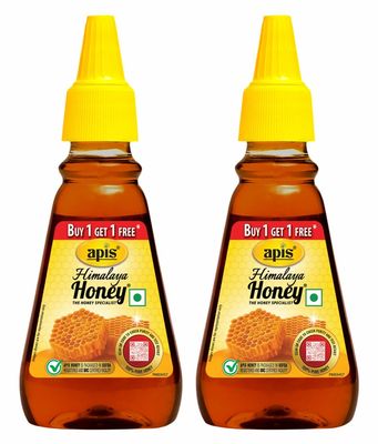 Apis Himalaya Honey, 225g (Buy 1 Get 1 Free)|Pure| No Added Sugar or Adulteration