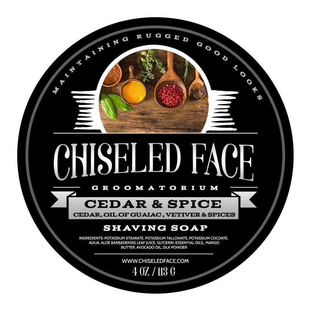Cedar & Spice - Handmade Luxury Shaving Soap From Chiseled Face Groomatorium