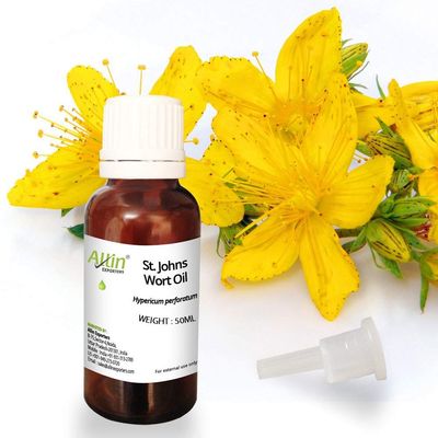 Allin Exporters St. Johns Wort Essential Oil with Uplifting Aroma Perfect for Sensitive Skin & Aromatherapy (50ml)