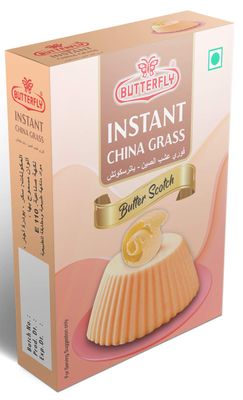 Butterfly Instant China Grass, 50g (Butter Scotch)