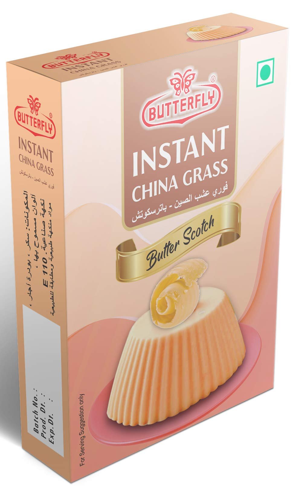 Butterfly Instant China Grass, 50g (Butter Scotch)