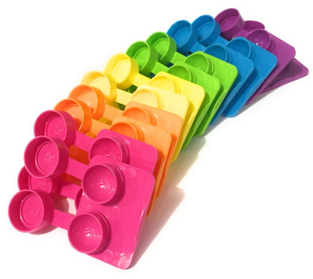 12-Pack, Deep Well Flip-top Contact Lens Cases Assorted Colors